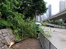 тайфун koppu блокировал тысячи человек в аэропортах южного китая