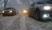из-за снегопада на кад столкнулись 15 машин